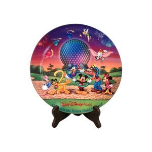 Walt Disney World Celebrate The Future Hand In Hand Collector Plate